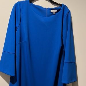New blue knee length Calvin Klein dress